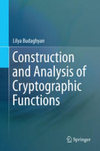 cover of the book Construction and Analysis of Cryptographic Functions