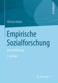 cover of the book Empirische Sozialforschung: Eine Einführung