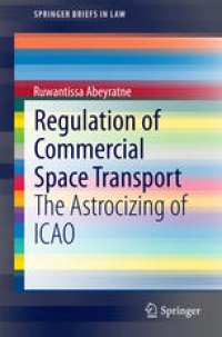 cover of the book Regulation of Commercial Space Transport: The Astrocizing of ICAO