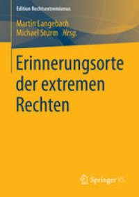 cover of the book Erinnerungsorte der extremen Rechten