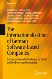 cover of the book The Internationalization of German Software-based Companies: Sustainable Growth Strategies for Small and Medium-sized Companies