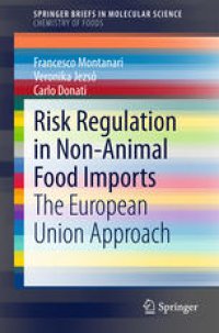 cover of the book Risk Regulation in Non-Animal Food Imports: The European Union Approach