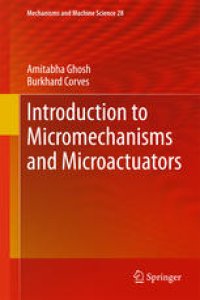 cover of the book Introduction to Micromechanisms and Microactuators