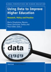 cover of the book Using Data to Improve Higher Education: Research, Policy and Practice