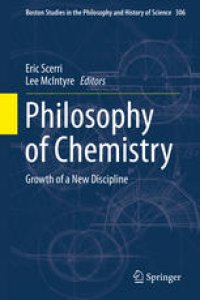 cover of the book Philosophy of Chemistry: Growth of a New Discipline