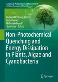 cover of the book Non-Photochemical Quenching and Energy Dissipation in Plants, Algae and Cyanobacteria