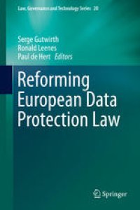 cover of the book Reforming European Data Protection Law