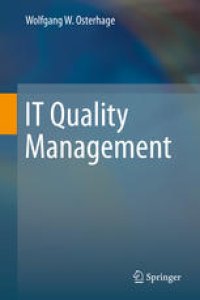 cover of the book IT Quality Management