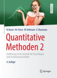 cover of the book Quantitative Methoden 2: Einführung in die Statistik für Psychologen und Sozialwissenschaftler