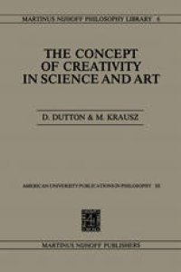 cover of the book The Concept Of Creativity Science Art