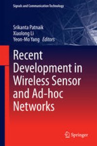 cover of the book Recent Development in Wireless Sensor and Ad-hoc Networks
