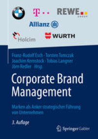 cover of the book Corporate Brand Management: Marken als Anker strategischer Führung von Unternehmen