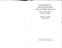 cover of the book Economics and Ideology and Other Essays: Studies in the Development of Economic Thought