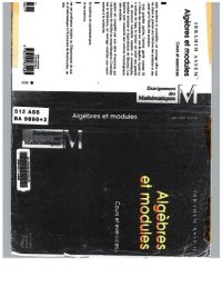 cover of the book Algèbres et Modules