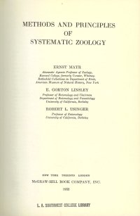 cover of the book Methods and Principles of Systematic Zoology