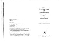 cover of the book The Anthropology of Performance