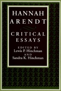 cover of the book Hannah Arendt: Critical Essays