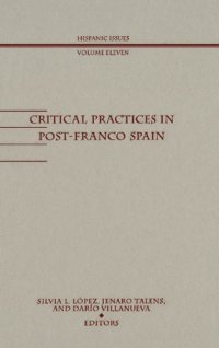 cover of the book Critical Practices in Post-Franco Spain