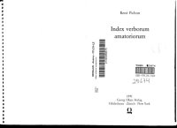 cover of the book Index Verborum Amatoriorum (Pars Altera)