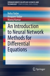 cover of the book An Introduction to Neural Network Methods for Differential Equations