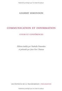 cover of the book Communication et information : Cours et conférences