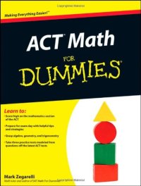 cover of the book ACT Math For Dummies