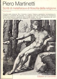 cover of the book Scritti di metafisica e filosofia della religione