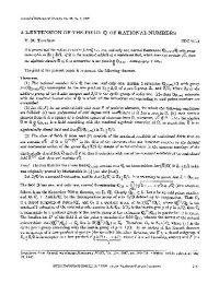 cover of the book A 2-extension of the field of rational numbersof rational numbers