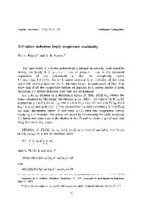 cover of the book 3-3 lattice inclusions imply congruence modularity