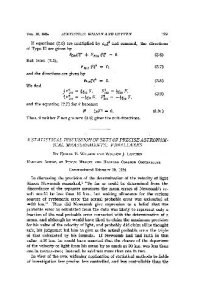 cover of the book A Statistical Discussion of Sets of Precise Astronomical Measurements Parallaxes