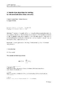 cover of the book A bundle-type algorithm for routing in telecommunication data networks