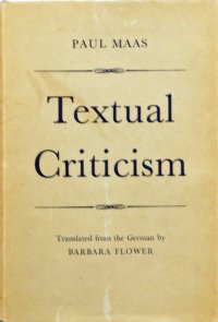 cover of the book Textual Criticism