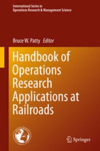 cover of the book Handbook of Operations Research Applications at Railroads