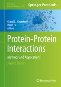 cover of the book Protein-Protein Interactions: Methods and Applications