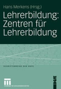 cover of the book Lehrerbildung: Zentren für Lehrerbildung