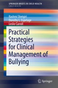 cover of the book Practical Strategies for Clinical Management of Bullying