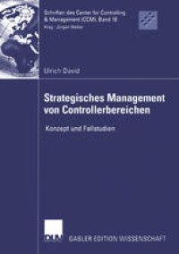 cover of the book Strategisches Management von Controllerbereichen: Konzept und Fallstudien