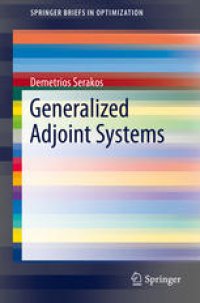 cover of the book Generalized Adjoint Systems