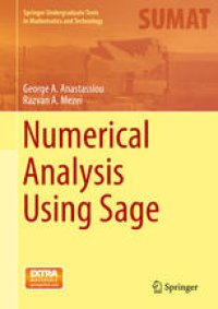 cover of the book Numerical Analysis Using Sage