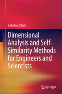 cover of the book Dimensional Analysis and Self-Similarity Methods for Engineers and Scientists