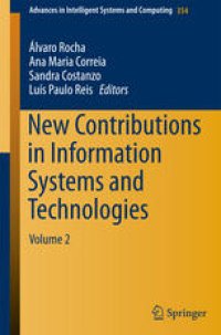 cover of the book New Contributions in Information Systems and Technologies: Volume 2