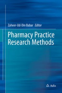 cover of the book Pharmacy Practice Research Methods