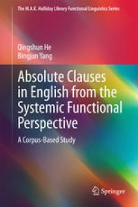 cover of the book Absolute Clauses in English from the Systemic Functional Perspective: A Corpus-Based Study