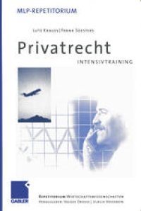 cover of the book Privatrecht: Intensivtraining