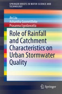 cover of the book Role of Rainfall and Catchment Characteristics on Urban Stormwater Quality