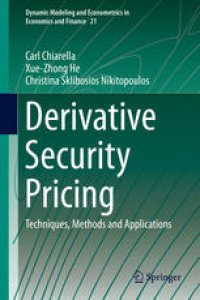 cover of the book Derivative Security Pricing: Techniques, Methods and Applications