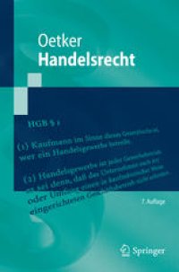 cover of the book Handelsrecht