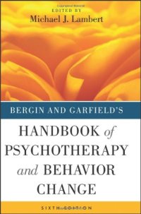 cover of the book Bergin and Garfield's Handbook of Psychotherapy and Behavior Change