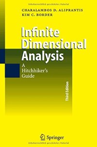 cover of the book Infinite Dimensional Analysis: A Hitchhiker's Guide