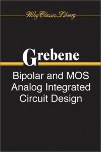 cover of the book Bipolar and MOS Analog Integrated Circuit Design